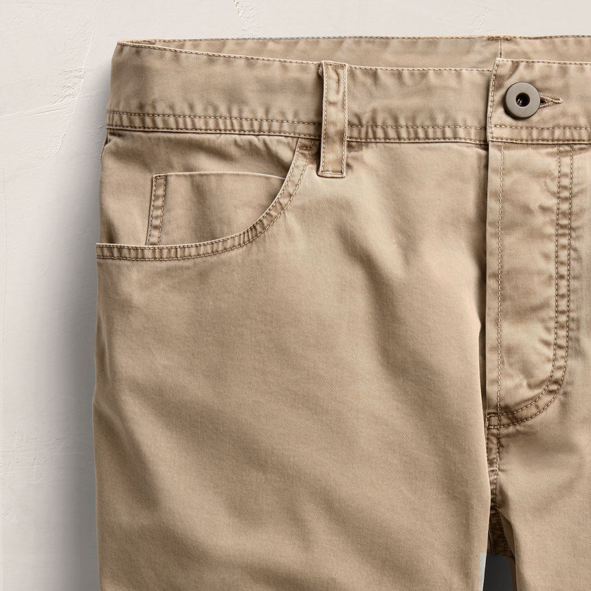 Brushed Twill 5 Pocket Pant - Cement Pigment