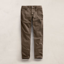 Brushed Twill 5 Pocket Pant in Caribou Pigment | James Perse Los Angeles