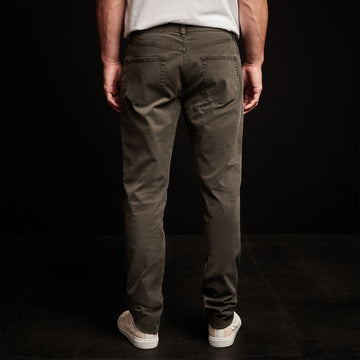 Sueded Twill Deep Green Cargo Pants