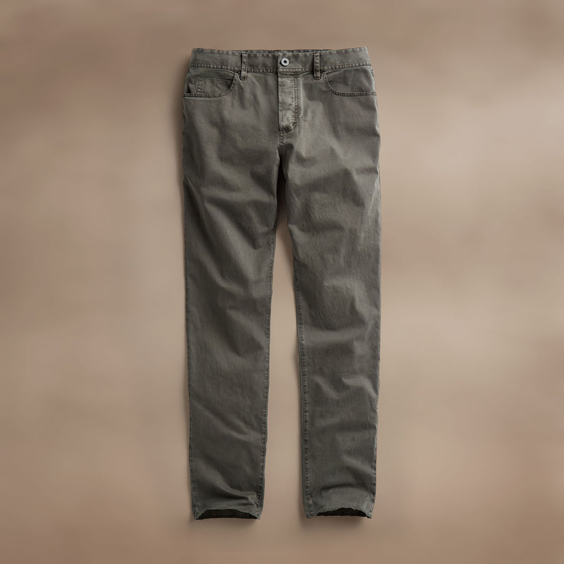 Brushed Twill 5 Pocket Pant in Granite Pigment | James Perse Los Angeles