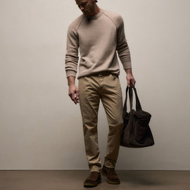 Brushed Twill 5 Pocket Pant in Light Khaki Pigment | James Perse Los Angeles