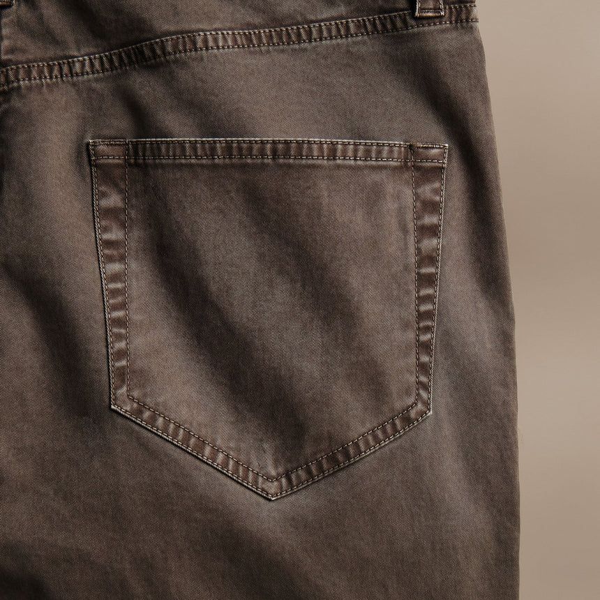 Brushed Twill 5 Pocket Pant  in Loam Pigment | James Perse Los Angeles