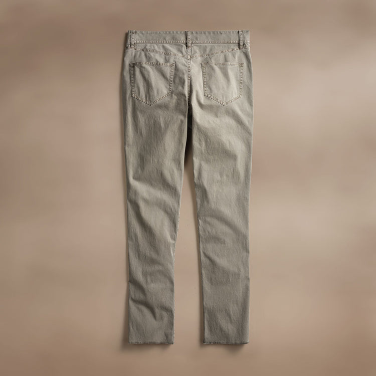 Brushed Twill 5 Pocket Pant  in Light Tan Pigment | James Perse Los Angeles