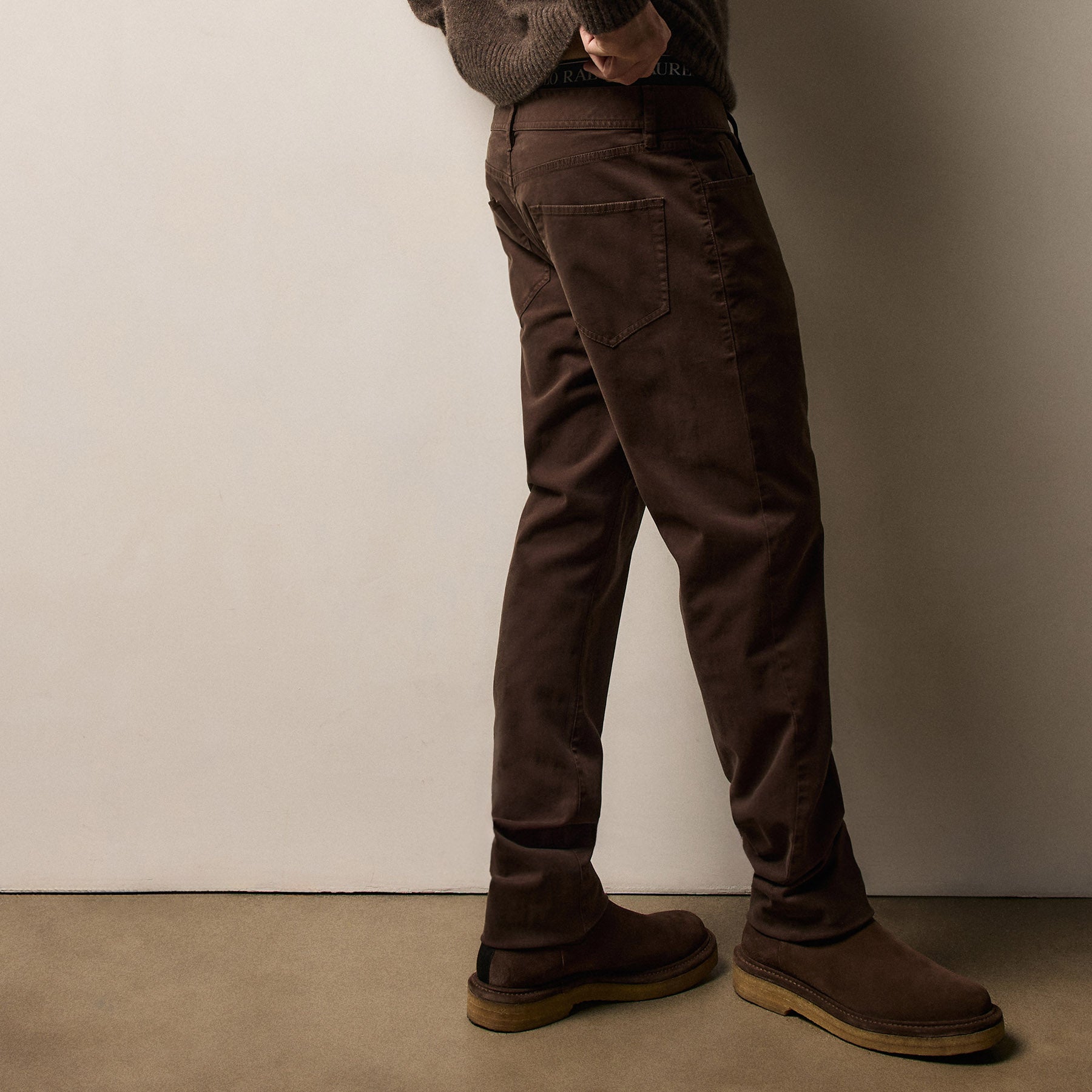 Brushed Twill 5 Pocket Pant in Porcupine | James Perse Los Angeles
