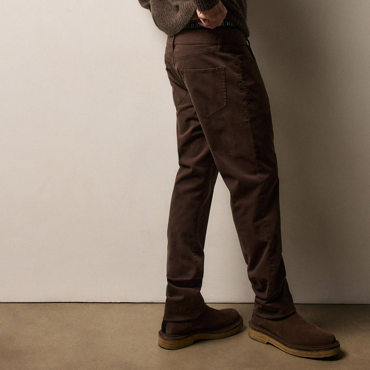 Brushed Twill 5 Pocket Pant in Porcupine | James Perse Los Angeles