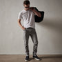 Brushed Twill 5 Pocket Pant in Silver Grey Pigment | James Perse Los Angeles