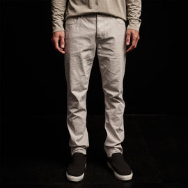 Brushed Twill 5 Pocket Pant in Salt Pigment | James Perse Los Angeles