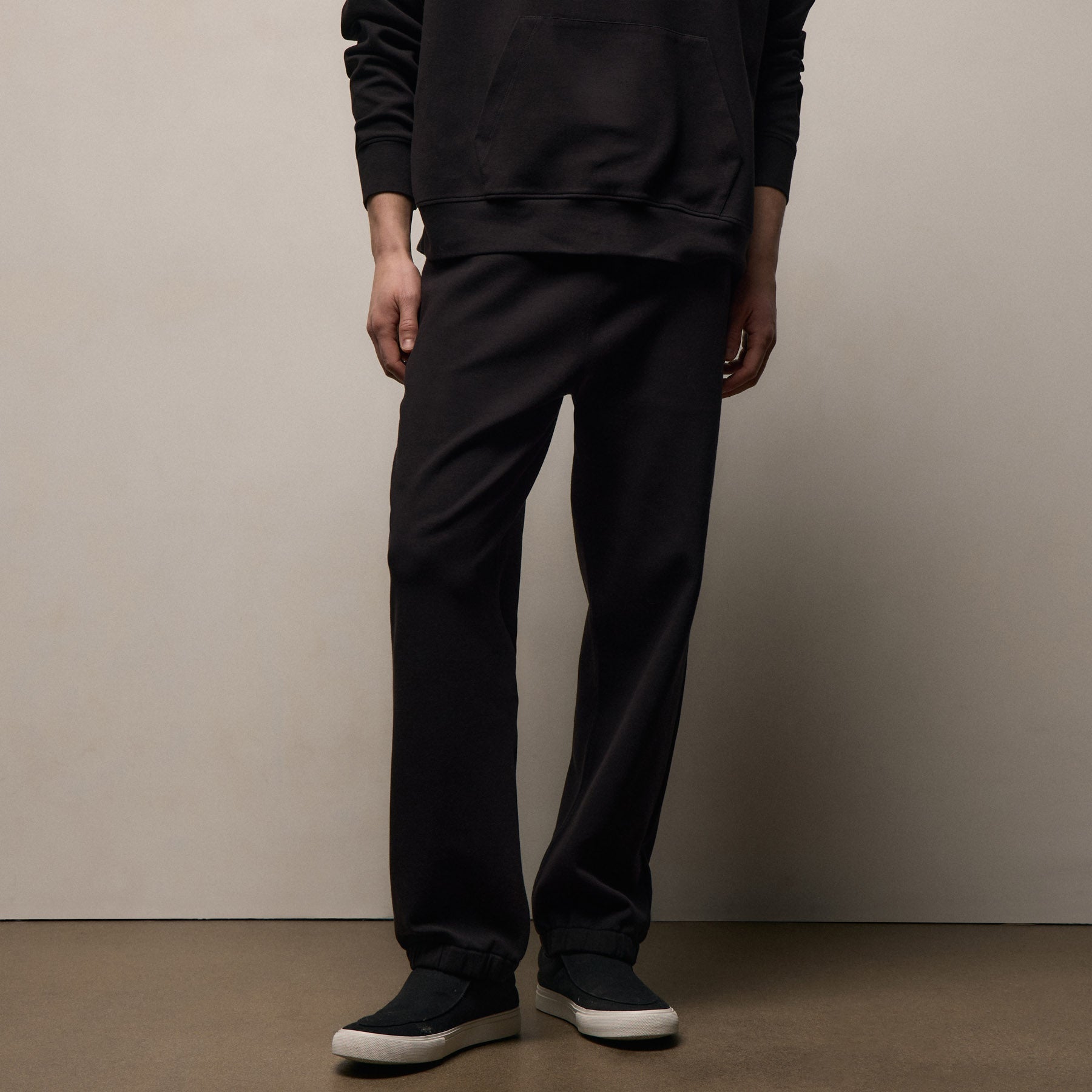 Italian Knit Sweatpant in Black | James Perse Los Angeles