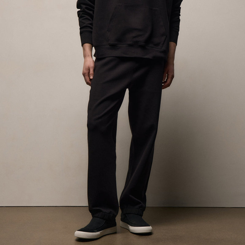 Italian Knit Sweatpant in Black | James Perse Los Angeles