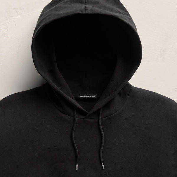 Italian Knit Hoodie in Black | James Perse Los Angeles