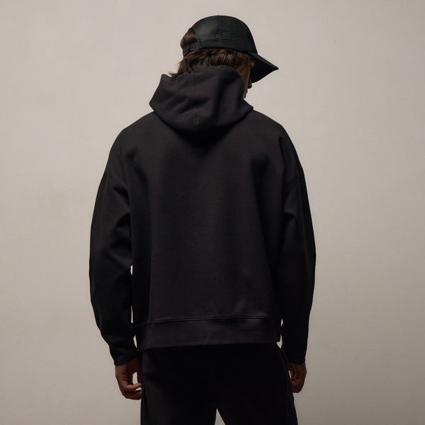 Italian Knit Hoodie in Black | James Perse Los Angeles