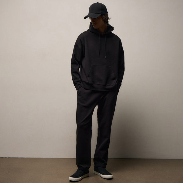 Italian Knit Hoodie in Black | James Perse Los Angeles