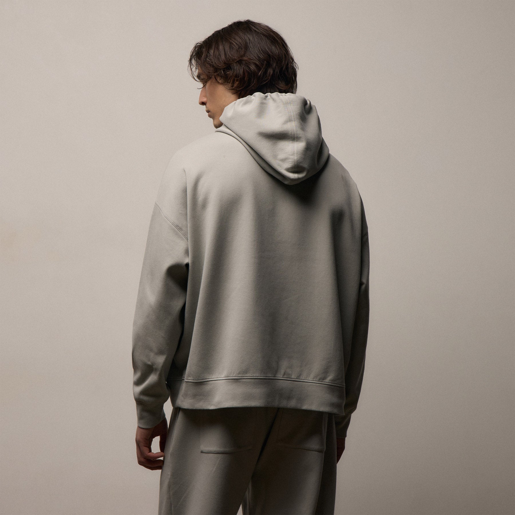 Italian Knit Hoodie in Fog | James Perse Los Angeles