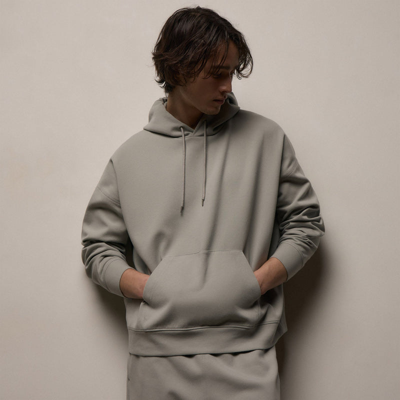 Italian Knit Hoodie in Fog | James Perse Los Angeles