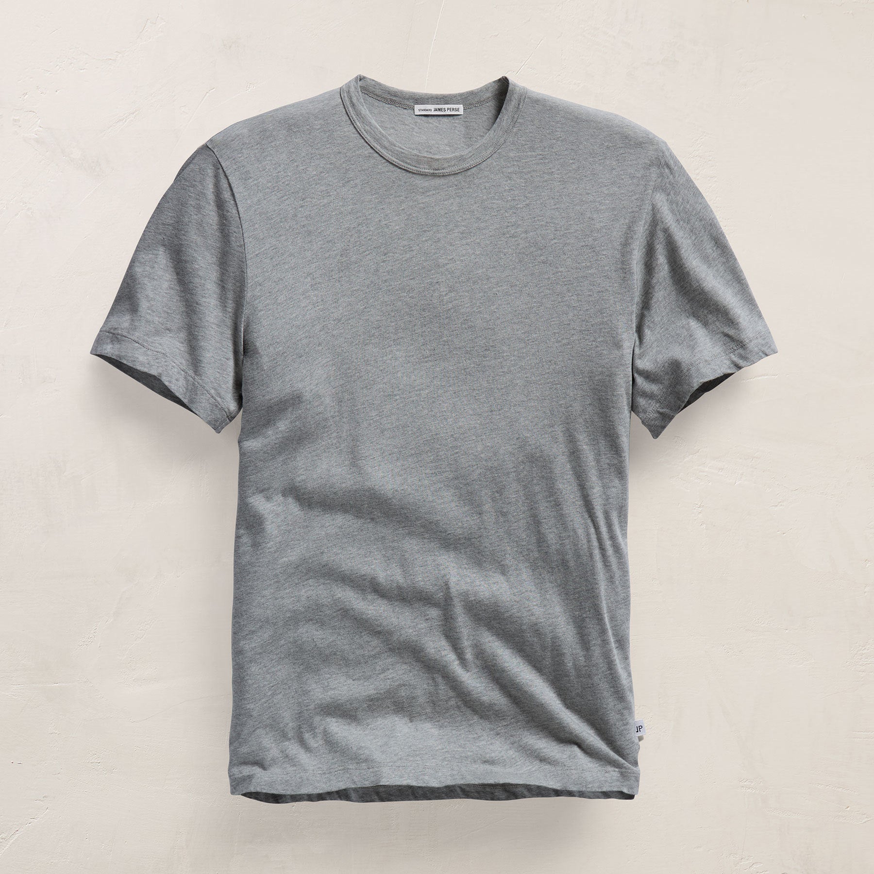 Short Sleeve Crew Neck in Heather Grey | James Perse Los Angeles