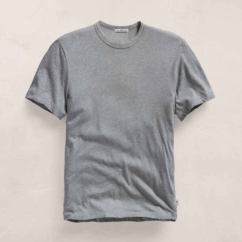 Short Sleeve Crew Neck in Heather Grey | James Perse Los Angeles