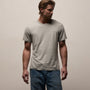 Short Sleeve Crew Neck in Heather Grey | James Perse Los Angeles