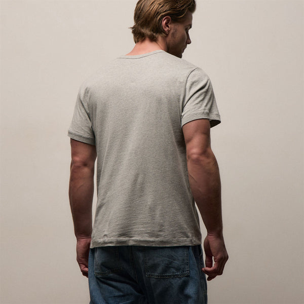 Short Sleeve Crew Neck in Heather Grey | James Perse Los Angeles