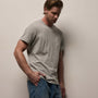Short Sleeve Crew Neck in Heather Grey | James Perse Los Angeles
