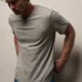 Short Sleeve Crew Neck in Heather Grey | James Perse Los Angeles