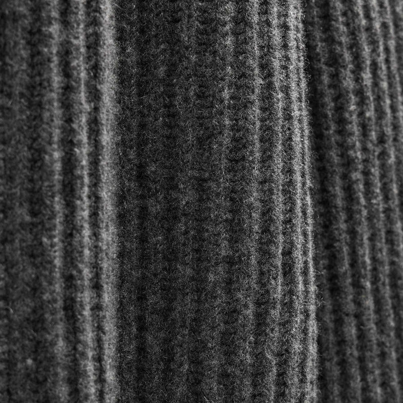 Zip Front Sweater in Anthracite/Black | James Perse Los Angeles FLAT