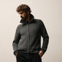 Zip Front Sweater in Anthracite/Black | James Perse Los Angeles
