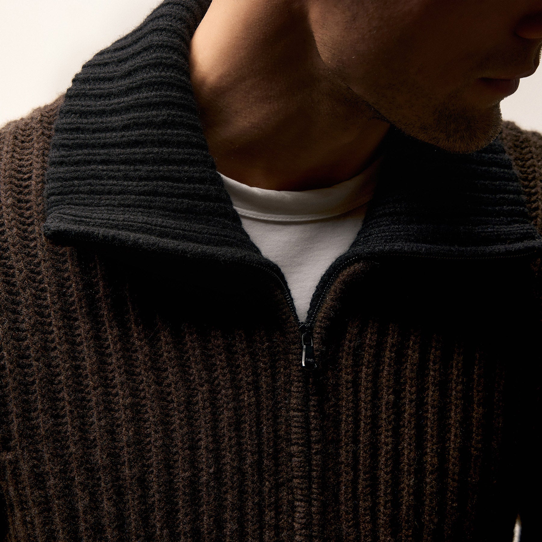 JAMES PERSE ケーブルニットカシミヤ100%ビーニー O/S 黒 James Perse Half Zip Pullover | Nordstromrack