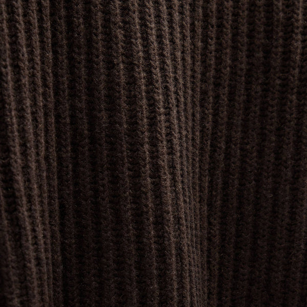 Zip Front Sweater in Kona/Black | James Perse Los Angeles FLAT