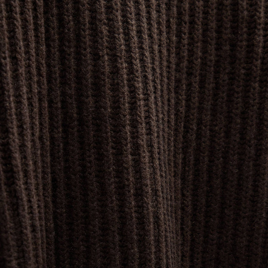 Zip Front Sweater in Kona/Black | James Perse Los Angeles FLAT