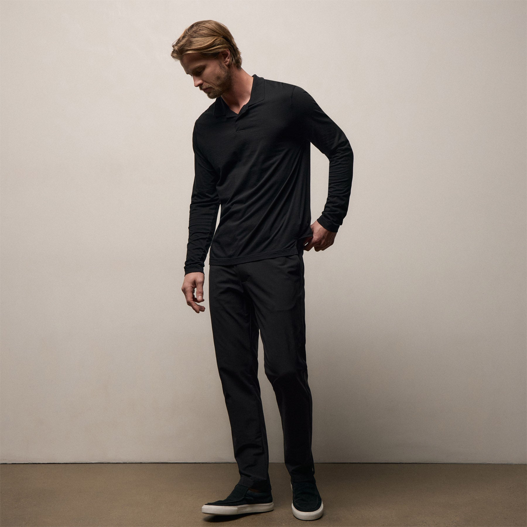 Golf Trouser in Black | James Perse Los Angeles