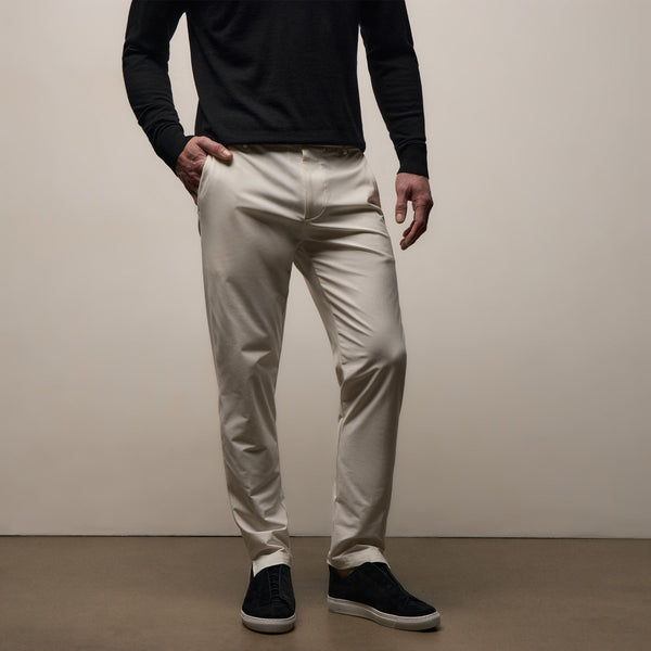 Golf Trouser in Off White | James Perse Los Angeles