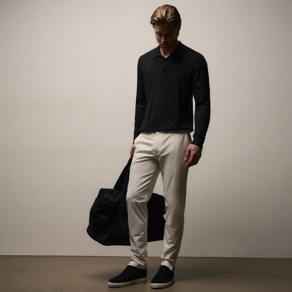 Golf Trouser in Off White | James Perse Los Angeles