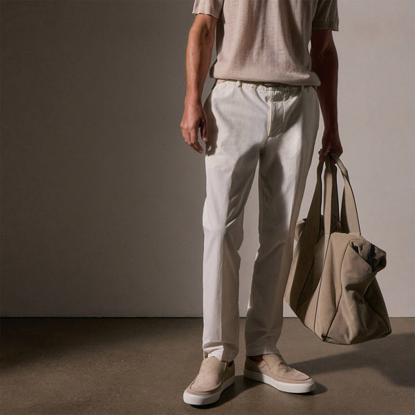 Golf Trouser in Off White | James Perse Los Angeles