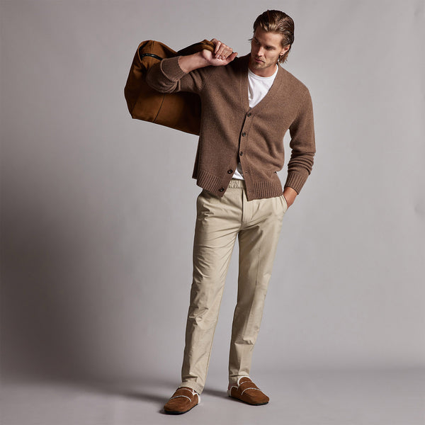 Performance Trouser in Sand | James Perse Los Angeles
