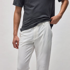Golf Trouser in White | James Perse in Los Angeles