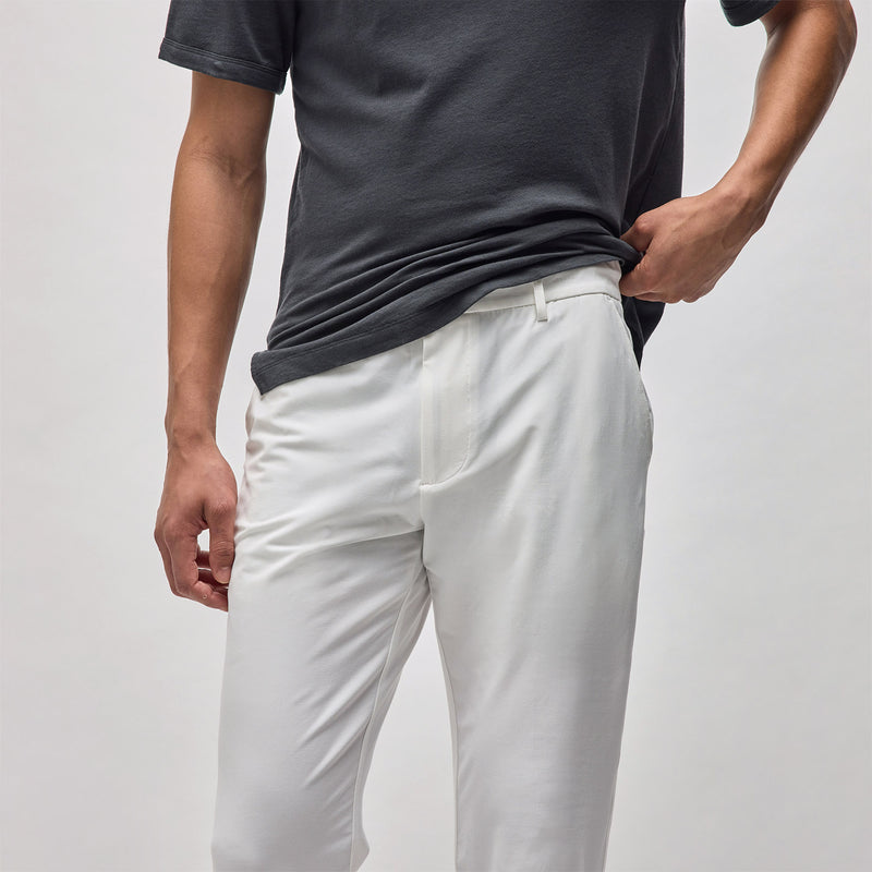Golf Trouser in White | James Perse in Los Angeles