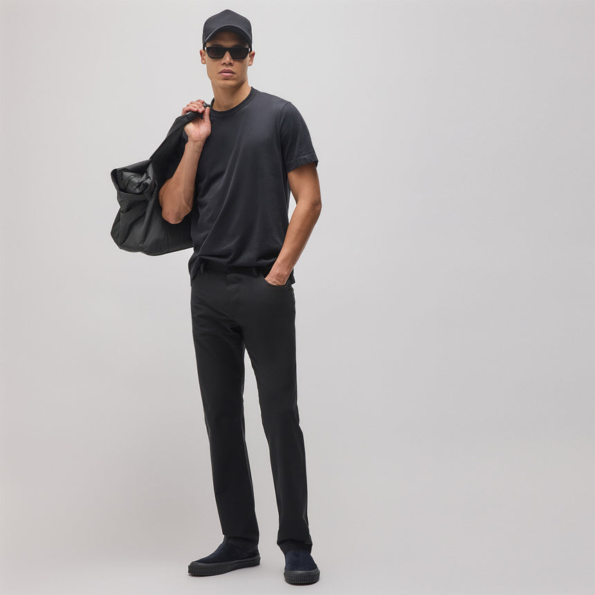 5 Pocket Performance Pant in Black | James Perse Los Angeles