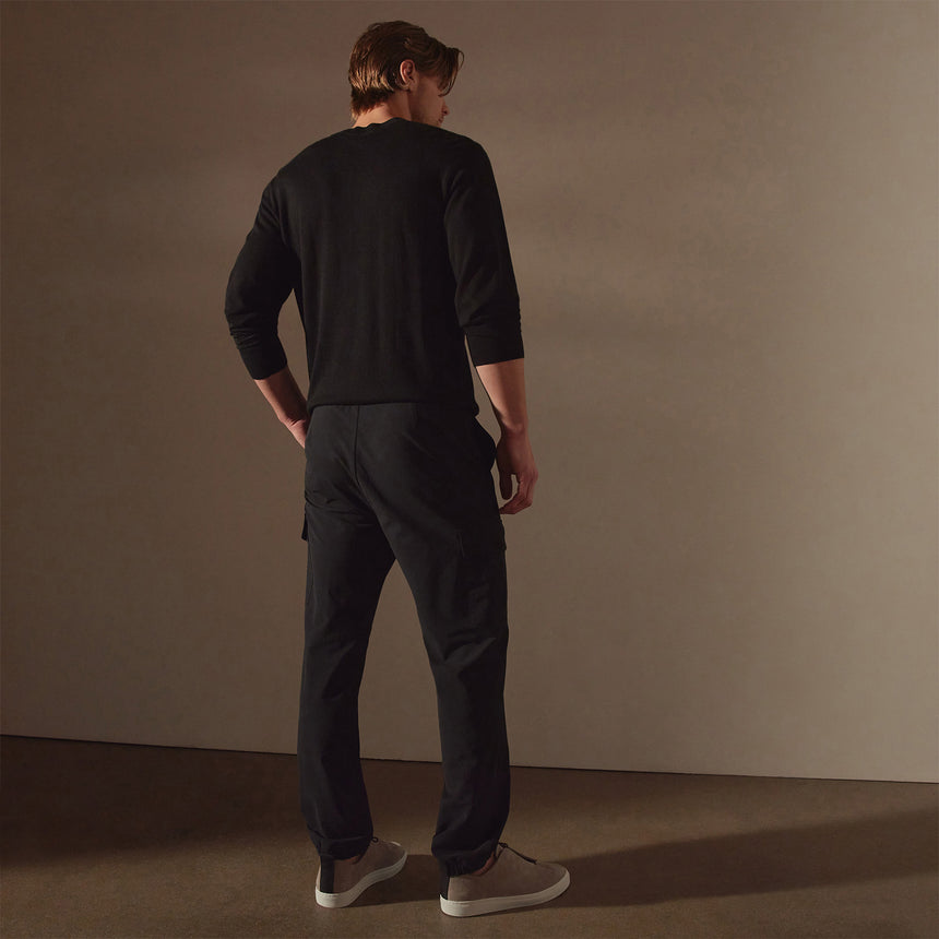 Performance Cotton Cargo Pant in Black | James Perse Los Angeles