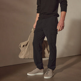 Performance Cotton Cargo Pant in Black | James Perse Los Angeles