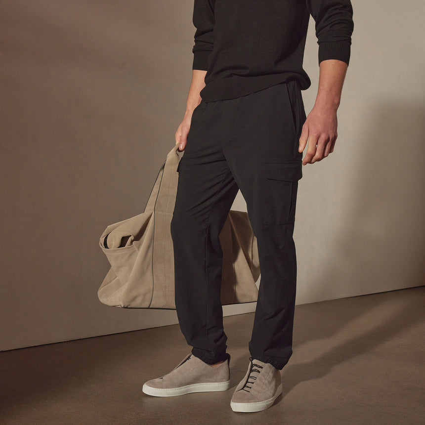 Performance Cotton Cargo Pant in Black | James Perse Los Angeles