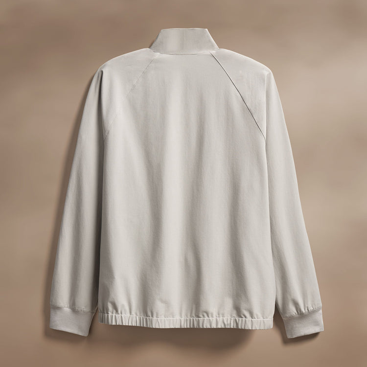 Cotton Half Zip Shell in Concrete | James Perse Los Angeles
