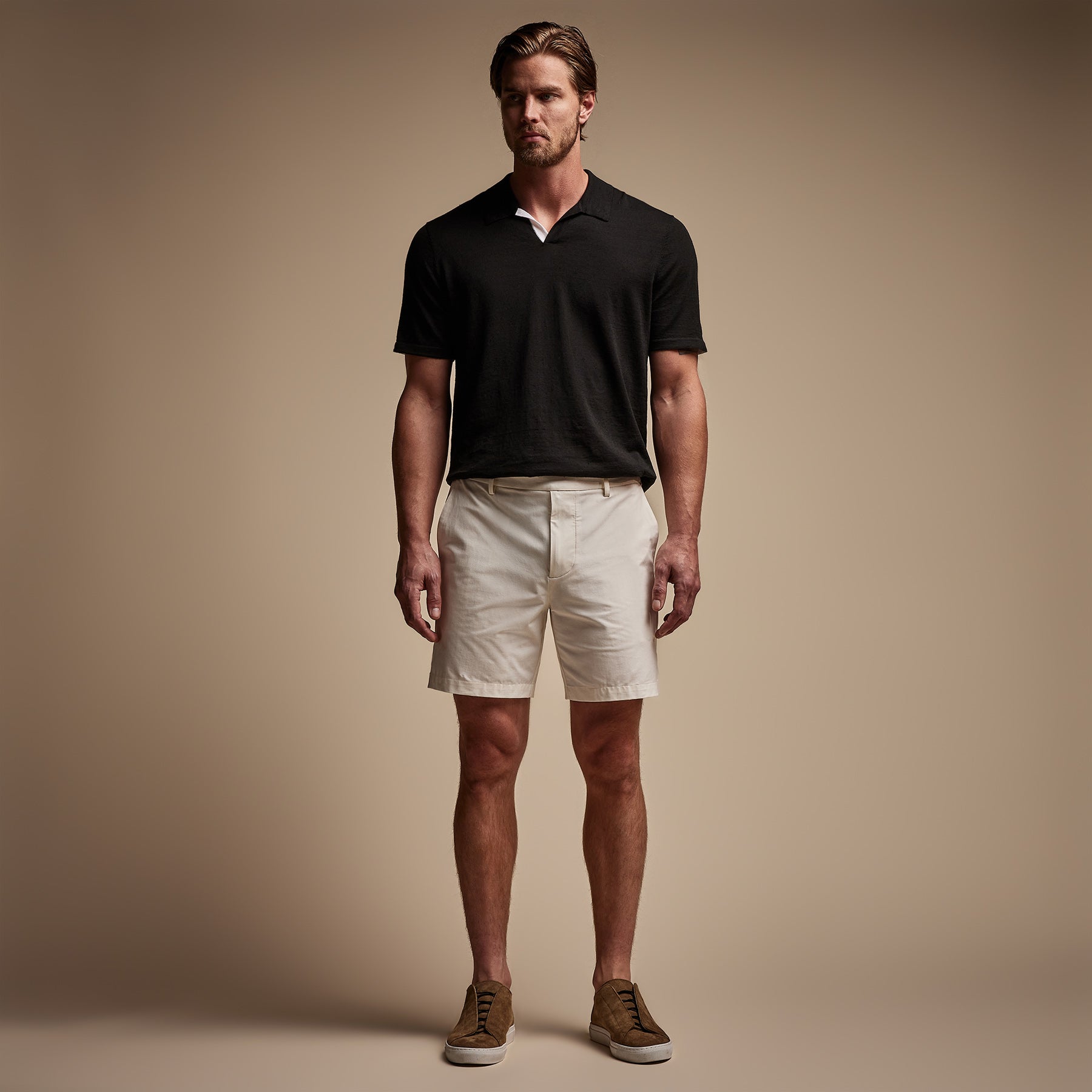 Performance Short in Off White | James Perse Los Angeles