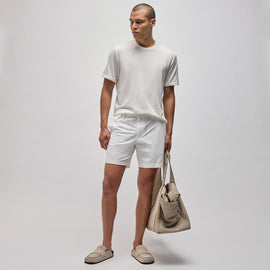 Golf Short in White | James Perse Los Angeles