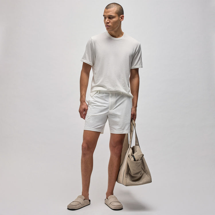 Golf Short in White | James Perse Los Angeles