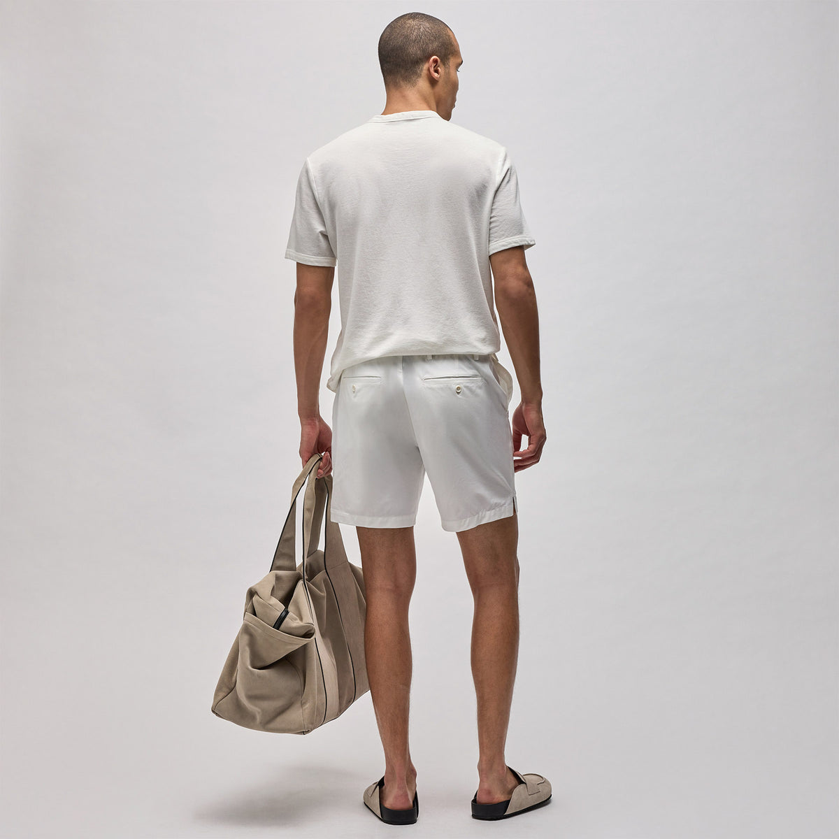 Golf Short in White | James Perse Los Angeles
