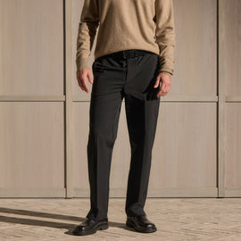 Straight Leg Golf Trouser - Black