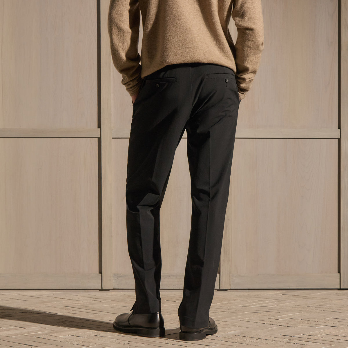 Straight Leg Golf Trouser - Black