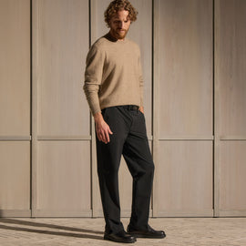 Straight Leg Golf Trouser - Black
