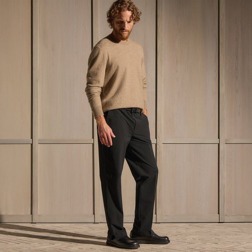 Straight Leg Golf Trouser - Black