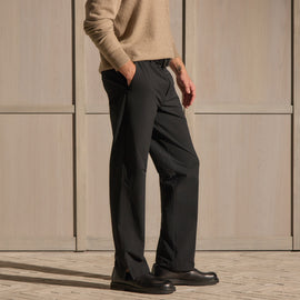 Straight Leg Golf Trouser - Black